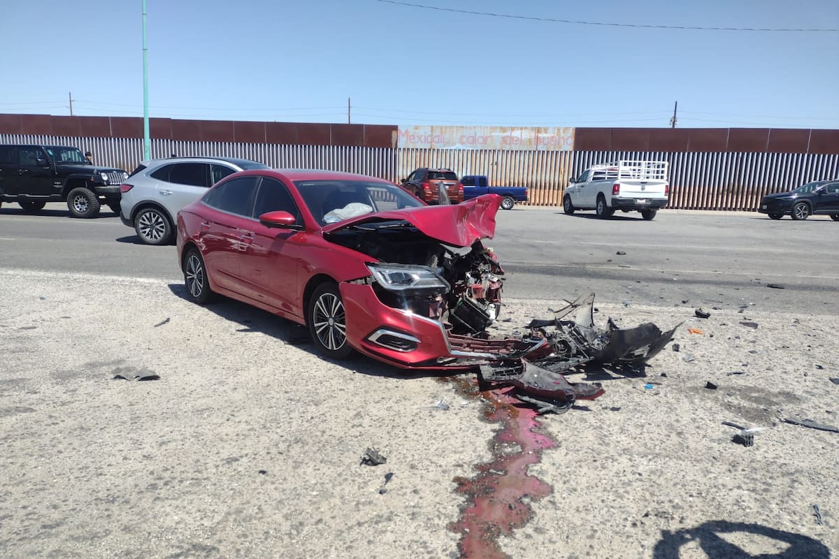 Fuerte choque deja a una persona lesionada