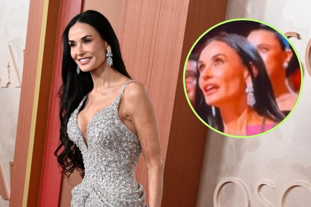 Se viraliza la reacción de Demi Moore al perder el Oscar