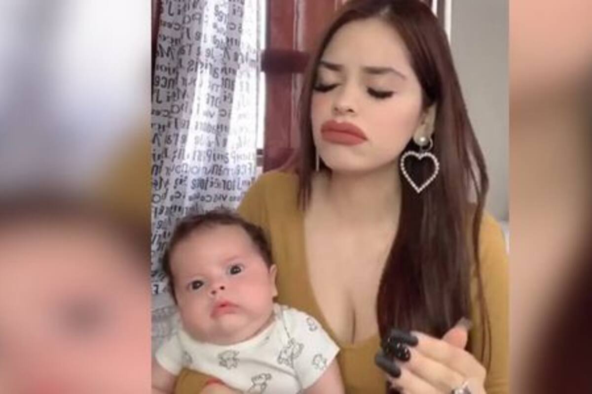 Bebé vomita al escuchar a su madre cantar canción de Pilar Montenegro