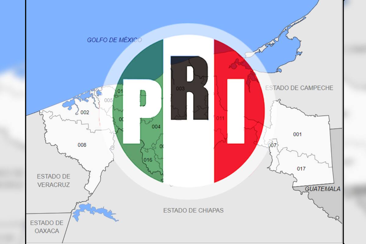 PRI pierde todas las alcaldías en Tabasco y casi el registro en ese estado