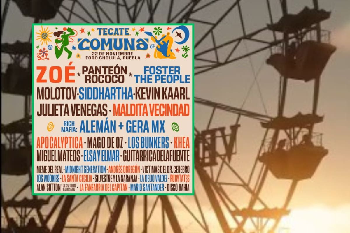 Revelan cartel del Tecate Comuna: Foster The People, Zoé, Julieta Venegas y más ¿Cuándo inicia la venta de boletos?