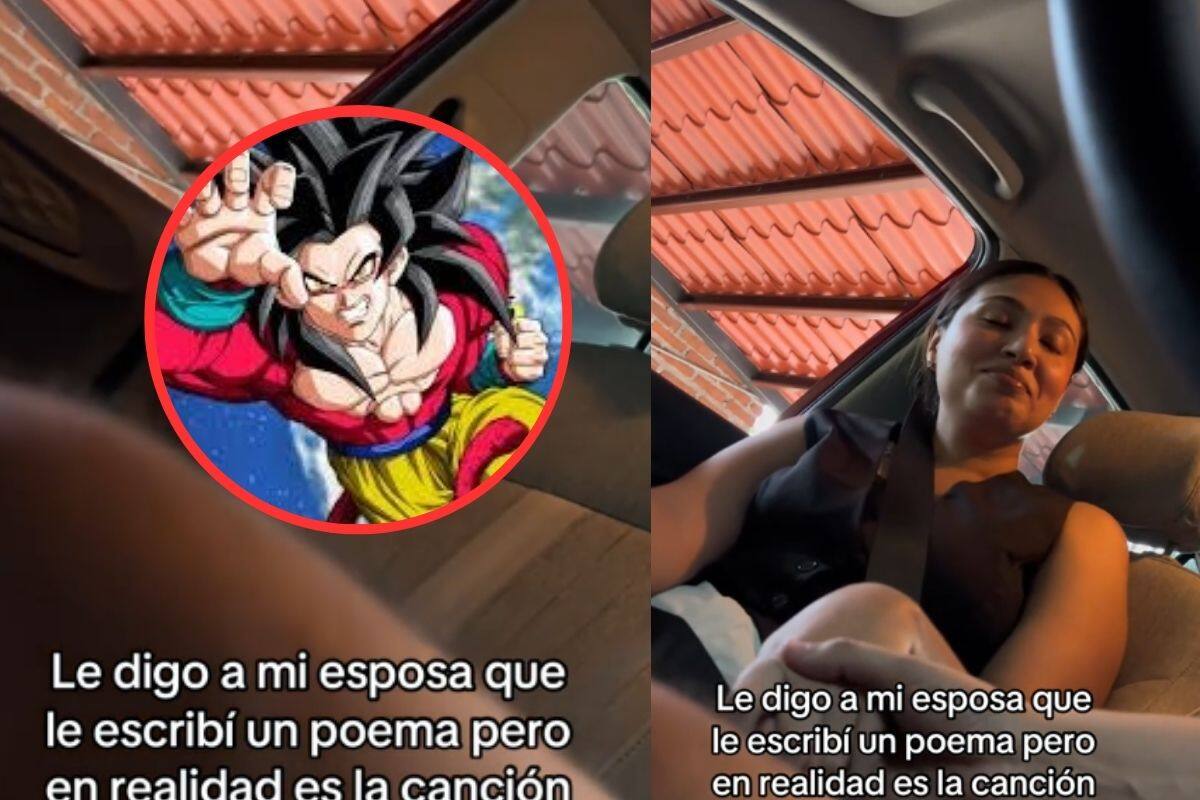 Hombre finge que le escribió un poema a su esposa, pero en realidad era la canción de “Dragon Ball”