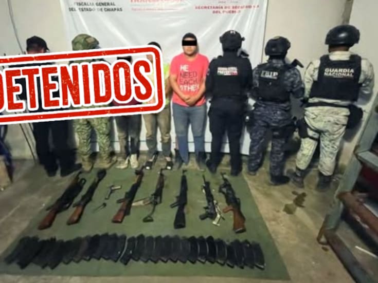 Balacera en Chiapas: cinco detenidos con arsenal y presunta conexión al Cártel de Sinaloa tras declaraciones