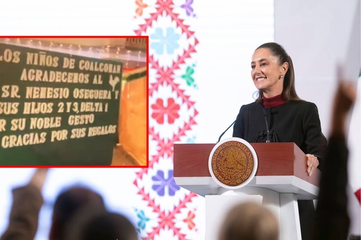 Claudia Sheinbaum condena narcomantas en Coalcomán, Michoacán; ¿qué hay detrás del agradecimiento al líder del CJNG?