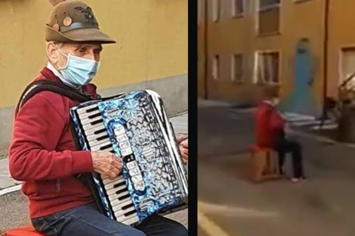 ¡Qué romántico! Abuelo le lleva serenata a su esposa al hospital