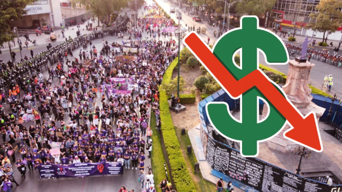 Marcha del 25 de noviembre por la eliminación de la violencia contra la mujer deja pérdidas millonarias y gastos de protección en comercios del Centro Histórico de la CDMX, según CANACO