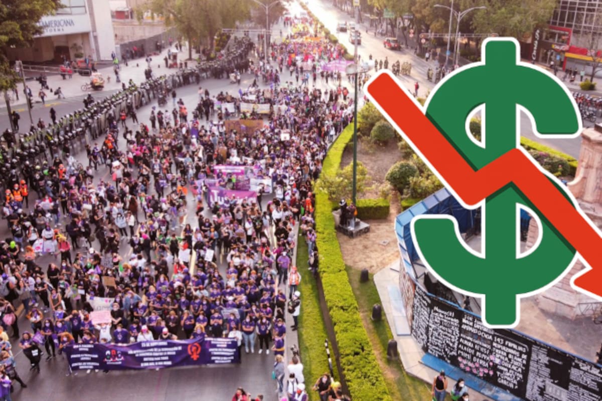 Marcha del 25 de noviembre por la eliminación de la violencia contra la mujer deja pérdidas millonarias y gastos de protección en comercios del Centro Histórico de la CDMX, según CANACO