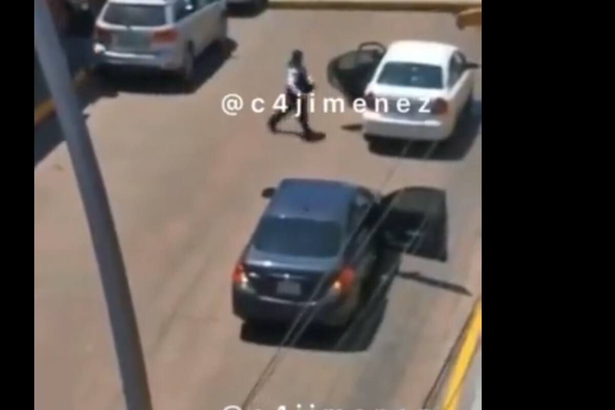 VIDEO: Delincuente es abatido a tiros en Metepec