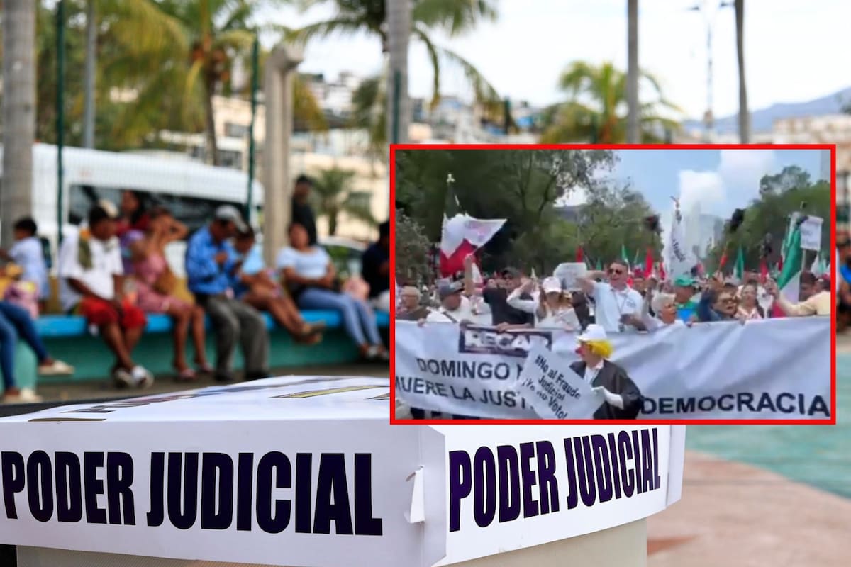 “No apoyamos esta farsa”: Protestan contra la elección judicial 2025 con marcha en CDMX y lo llaman “Domingo negro”