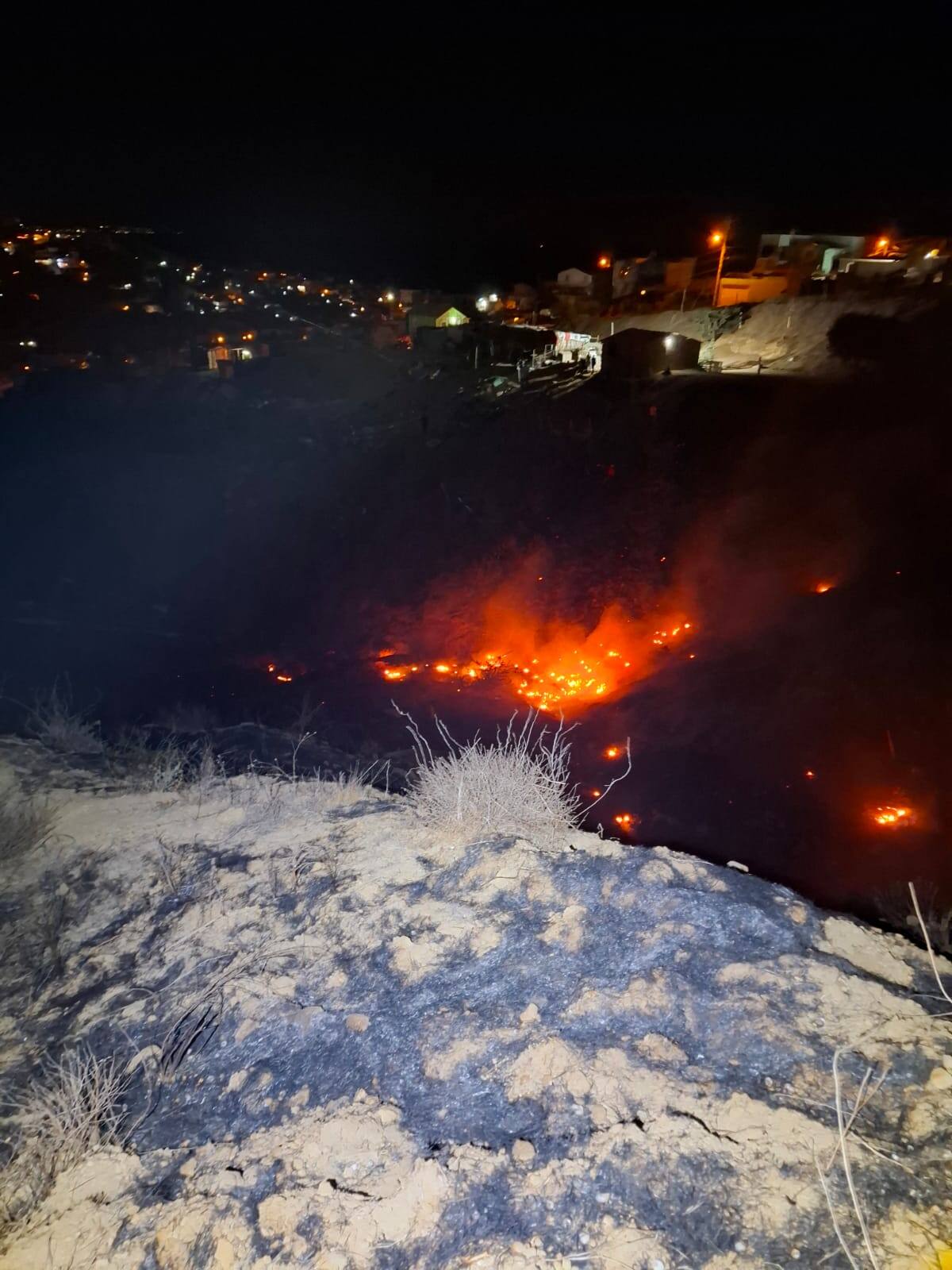 Elementos de la Guardia Nacional y el Ejército Mexicano también colaboraron para combatir el incendio.