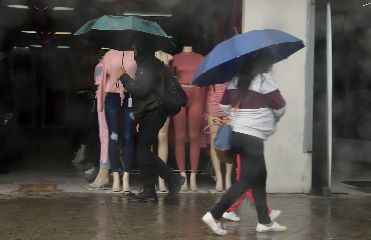 La mañana de Navidad se esperan chubascos con una probabilidad de lluvia del 59%. Foto: Archivo