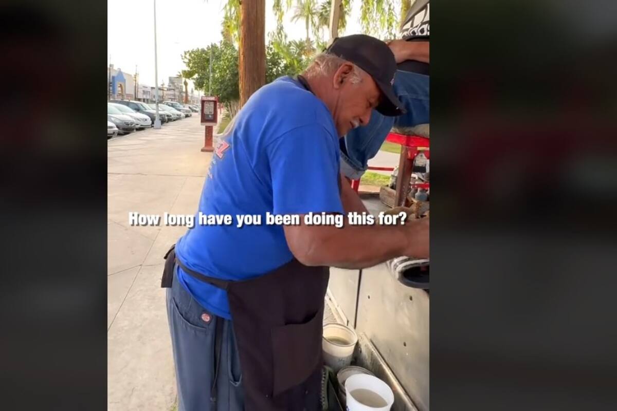 Tiktoker sorprende a un bolero en Mexicali