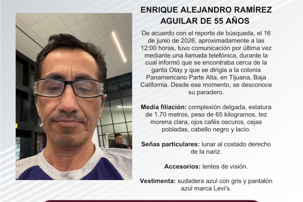 Se busca Enrique Alejandro Ramírez Aguilar de 55 años de edad