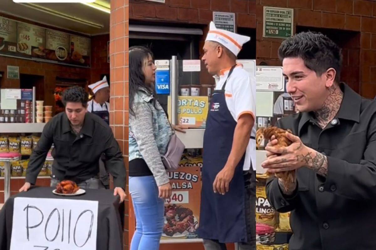 VIRAL: Influencer se pone a vender pollos y le roba la clientela a una pollería
