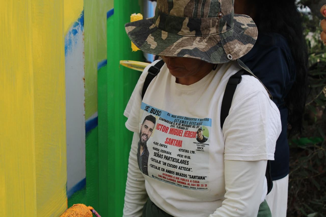 María de Lourdes Santana Ruiz continúa realizando acciones de búsqueda para localizar a su hijo Víctor Miguel Heredia Santana, desaparecido en Tijuana desde noviembre de 2025. Fotos: Michelle Castillo