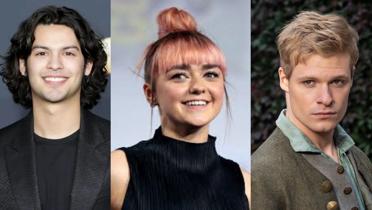 Xolo Maridueña, Maisie Williams y Solly McLeod