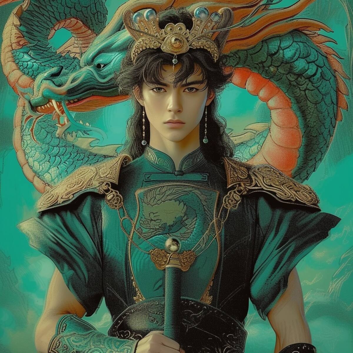 La máquina de Midjourney ha capturado la esencia de la historia de Shiryū, desde su niñez en el orfanato hasta su entrenamiento bajo Dohko de Libra, mostrando la riqueza de su personalidad.