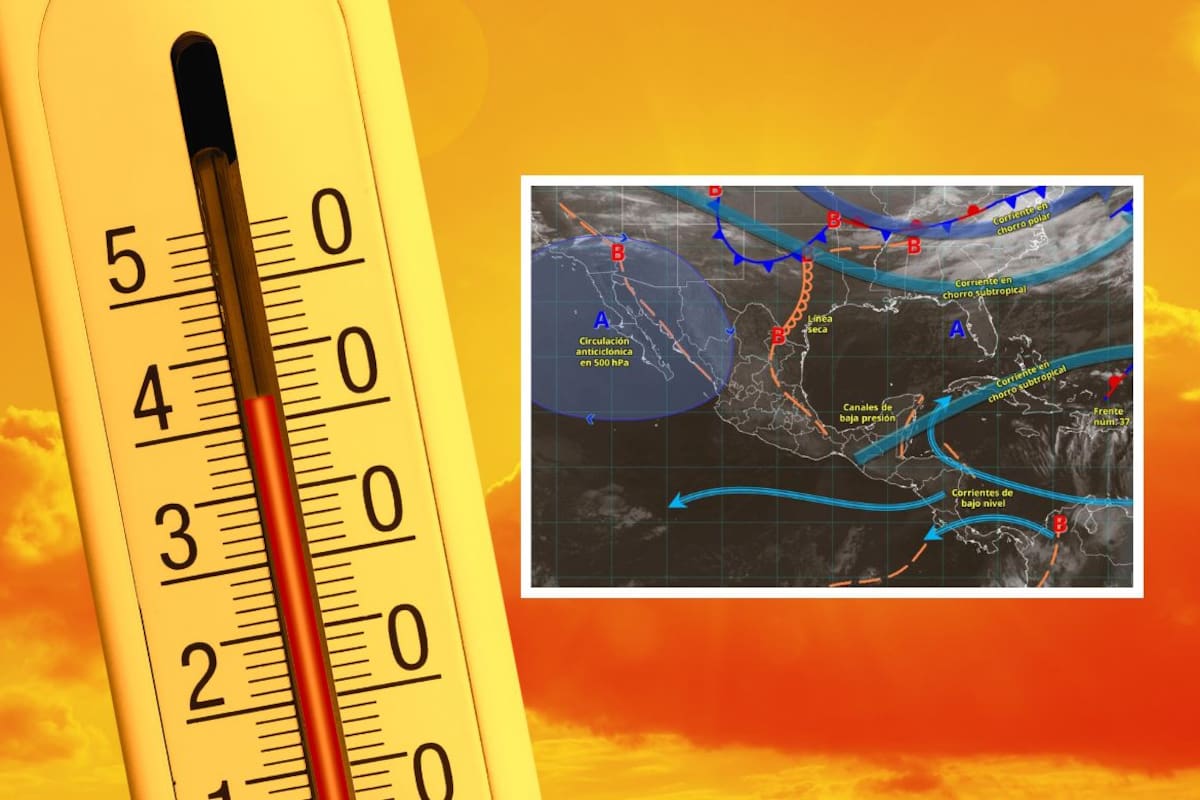 SMN prevé calor extremo en el norte, heladas en zonas altas y vientos fuertes por nuevo frente frío este 26 de febrero