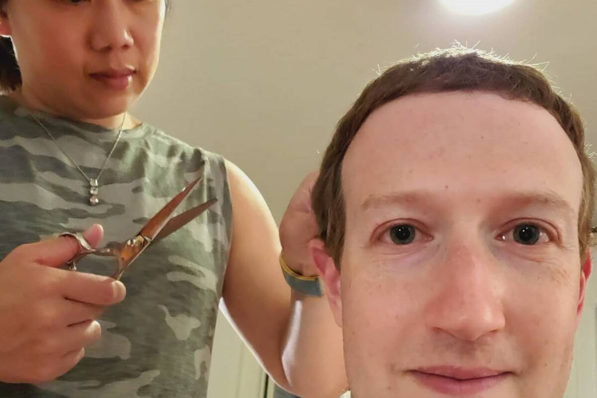 La esposa de Mark Zuckerberg le corta el pelo y provoca memes