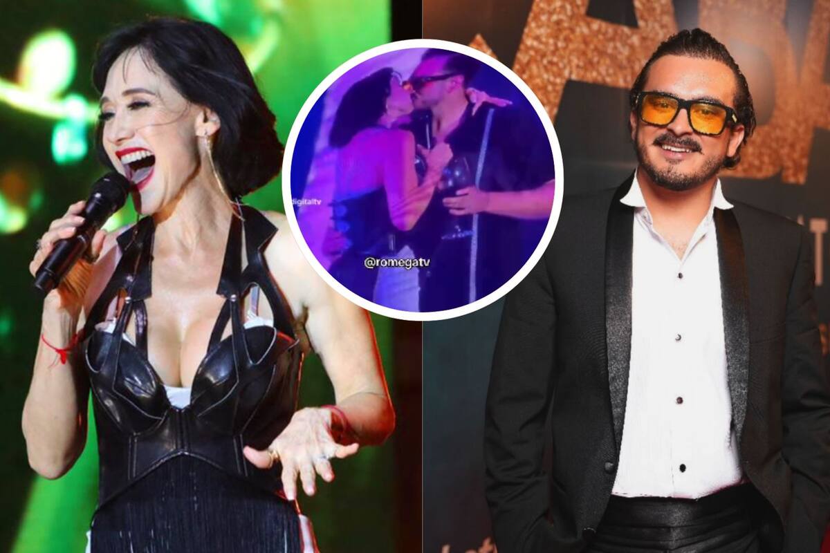 Susana Zabaleta y Ricardo Pérez se besan en pleno escenario