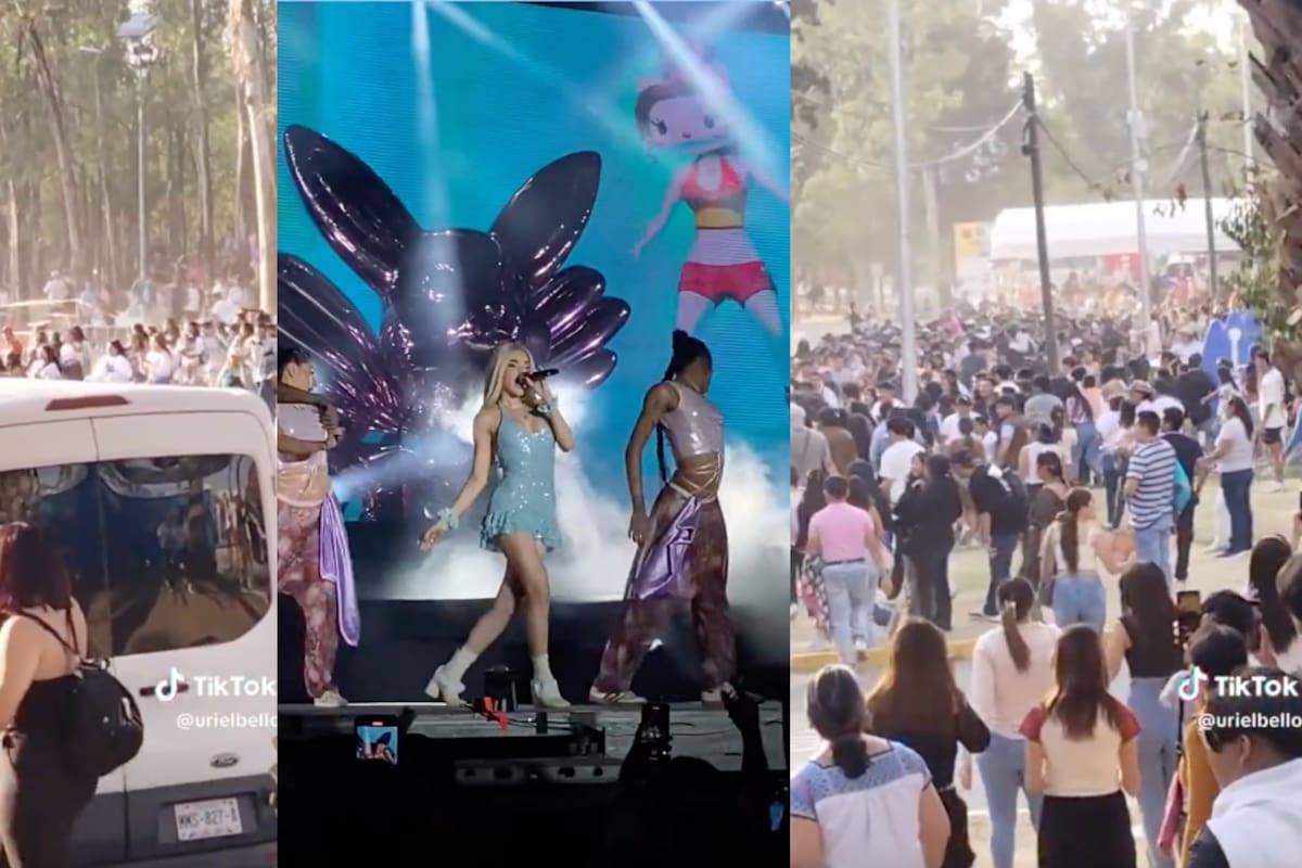 VÍDEO: fans de Kenia Os causan estampida antes de su presentación en la Feria de Puebla