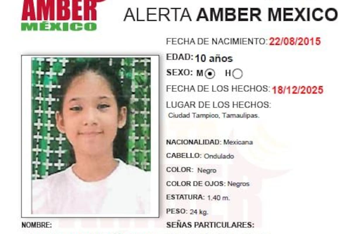 Activan alerta Amber por Aaleya Daelyn Montes Rodríguez de 10 años