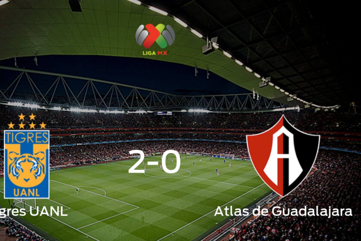 Tigres UANL se lleva tres puntos tras vencer 2-0 a Atlas de Guadalajara