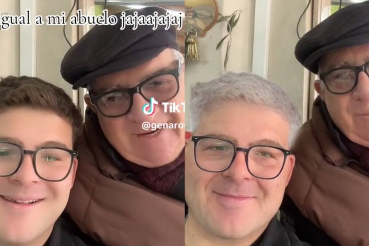 VIDEO: ¡joven se aplica el filtro de “viejito” y queda sorprendido por su semejanza a su abuelo!