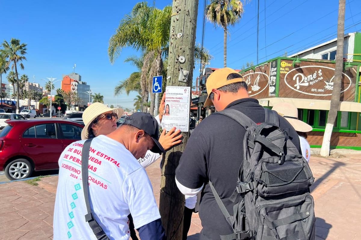 De Sur a Norte: Madres buscadoras de Chiapas realizan jornada de búsqueda en Rosarito