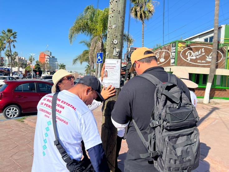 De Sur a Norte: Madres buscadoras de Chiapas realizan jornada de búsqueda en Rosarito