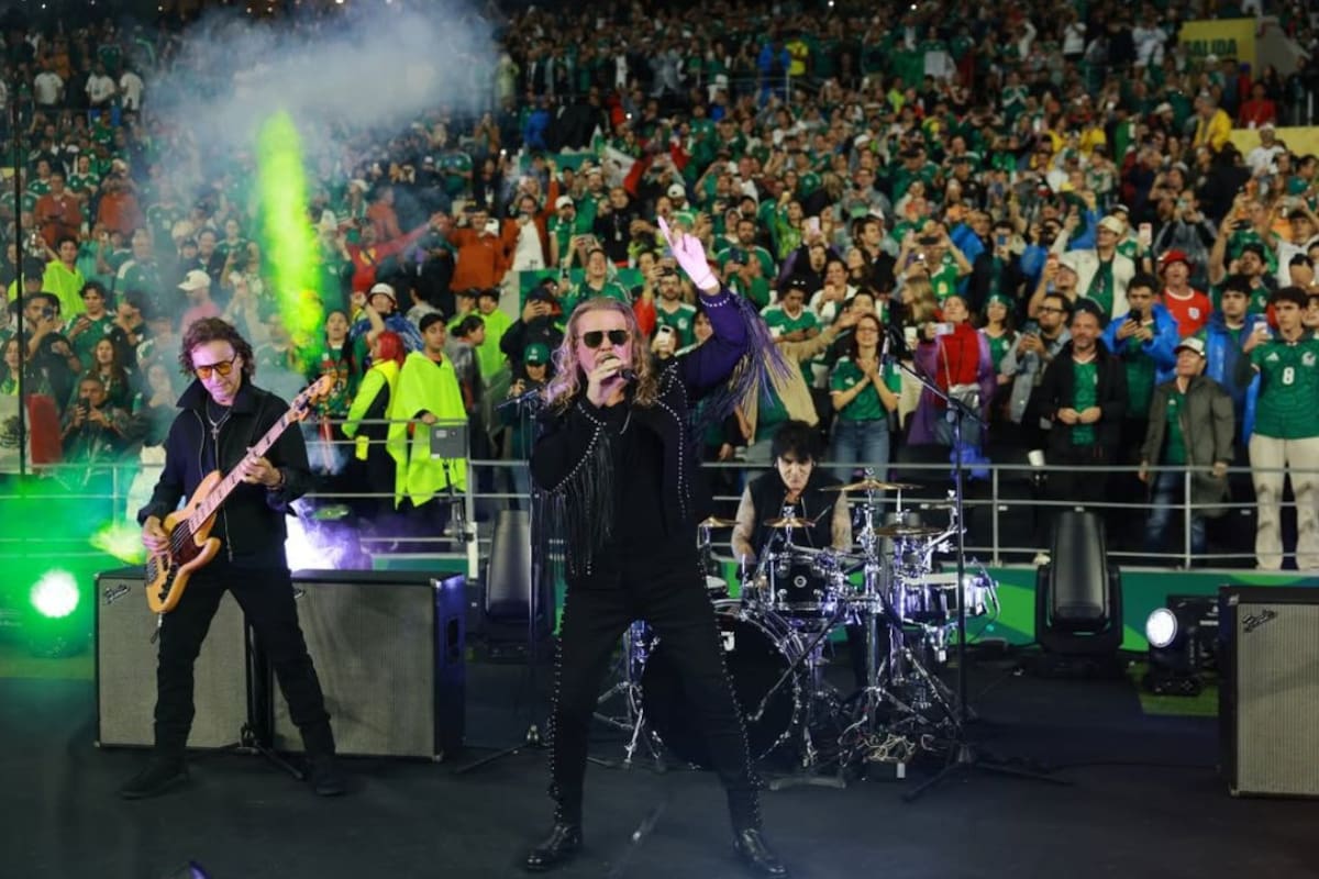 Así fue la presentación de Maná en el medio tiempo del México vs Inglaterra del Mundial 2026, donde la banda interpretó “El Rey” ante miles de aficionados