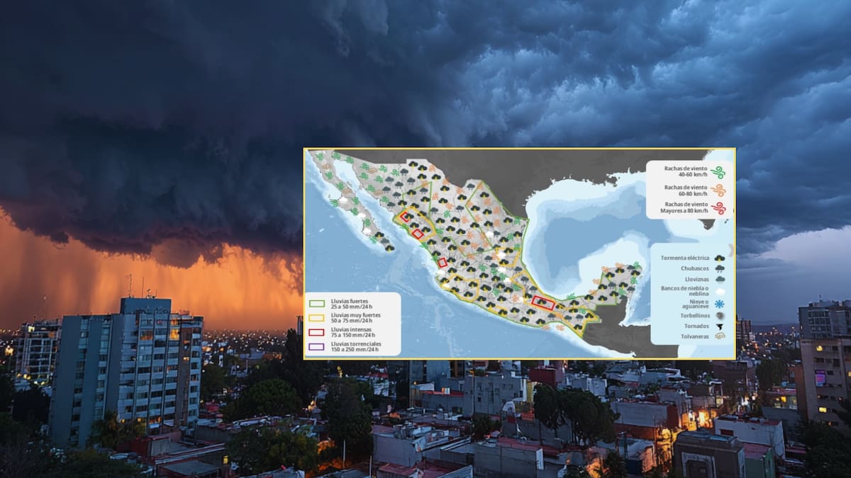 Lluvias en México hoy. Foto: Especial