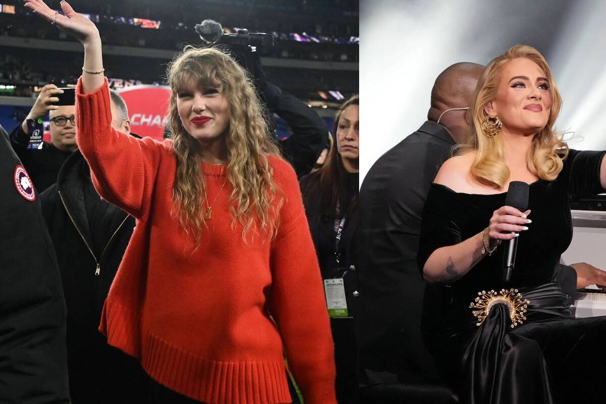 Adele defiende a Taylor Swift de los fanáticos del futbol: "¡Consíganse una vida!"