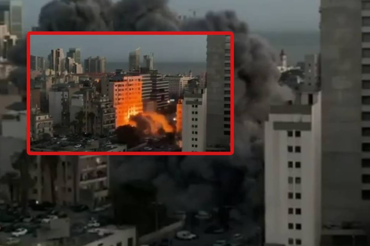 Bombardeo en el centro de Beirut derriba edificio de 11 pisos; residentes aseguraron que eran civiles