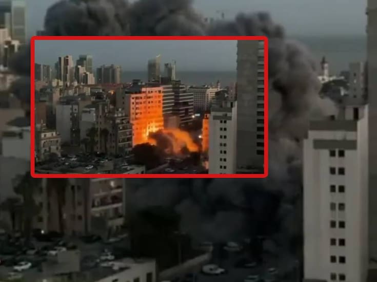 Bombardeo en el centro de Beirut derriba edificio de 11 pisos; residentes aseguraron que eran civiles