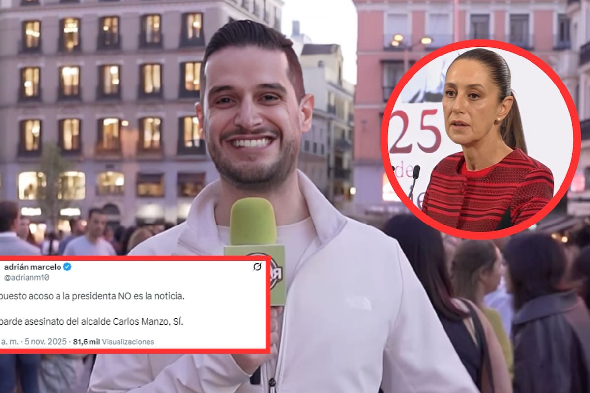 Adrián Marcelo causa polémica tras minimizar el acoso contra Claudia Sheinbaum: “No es la noticia”