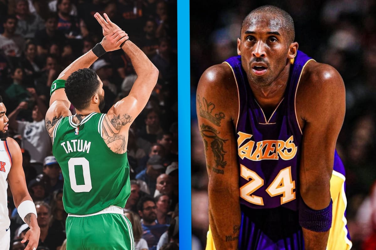 Jayson Tatum rompe increíble récord y supera a Kobe Bryant en una lista histórica de la NBA