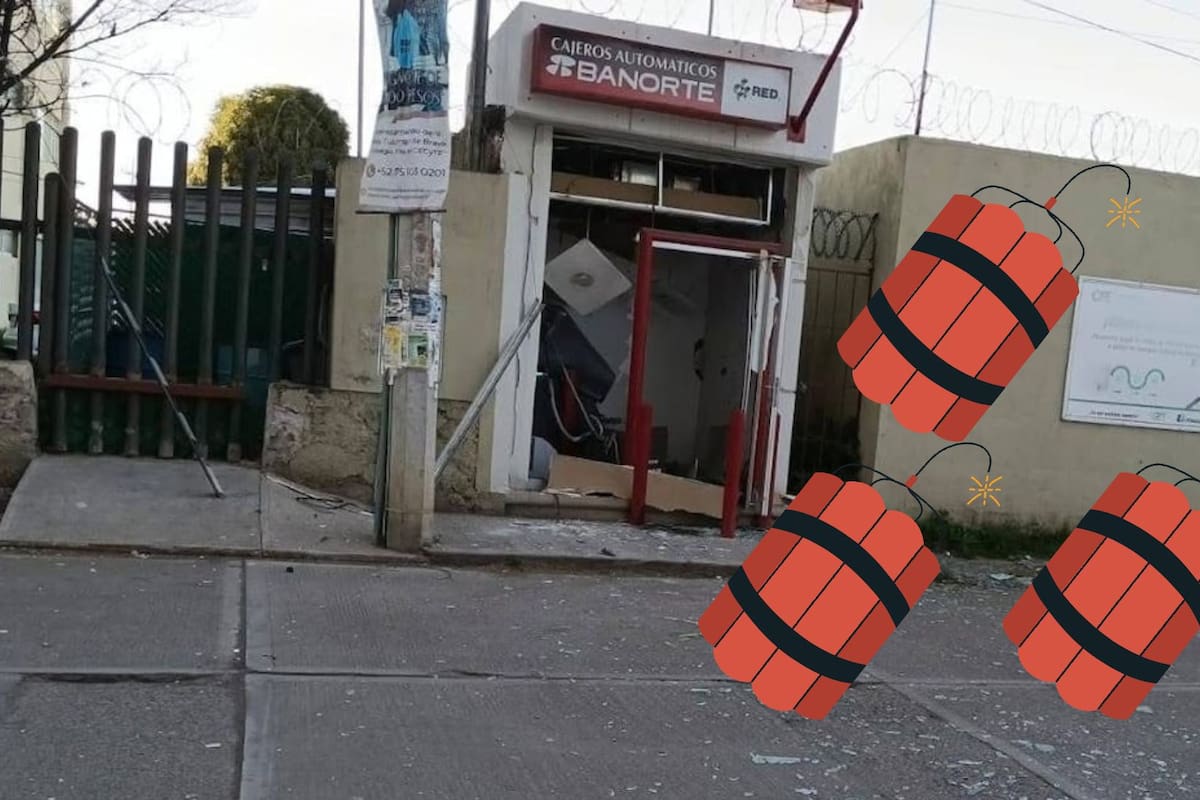 Explotan cajero automático en Tulalcingo, pero no pueden extraer el dinero en su interior