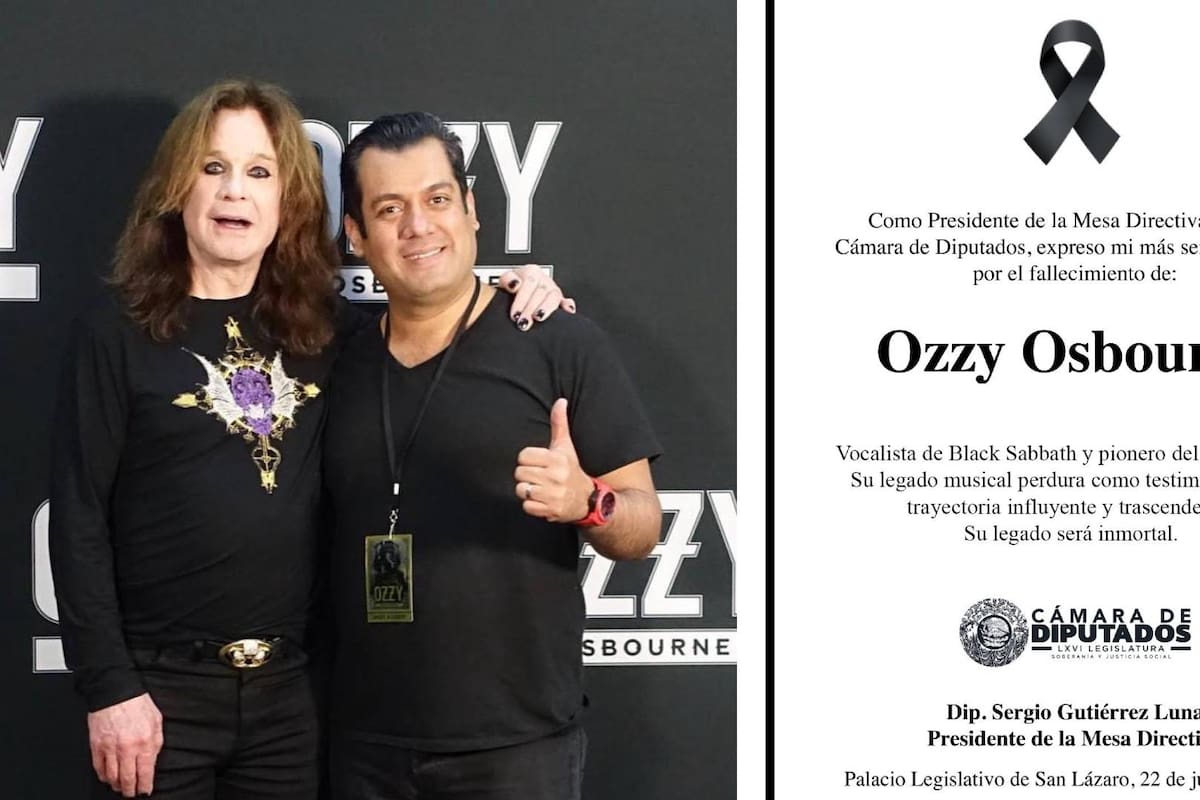 Sergio Luna Gutiérrez lamenta muerte de Ozzy Osbourne en una esquela y le ‘llueven’ críticas: “Me parece insensible que no se conduelan por los mexicanos enfermos, pero si por una estrella de rock”