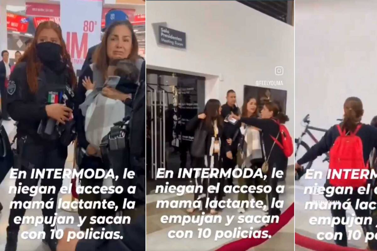 VIDEO: Guardias corren a mujer de una expo por amamantar a su bebé y causa indignación