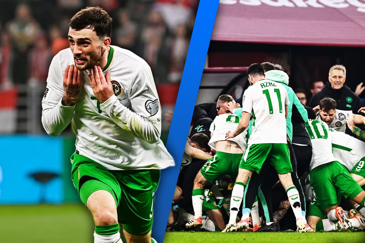 Así fue el gol agónico de Troy Parrott que le dio la clasificación a Irlanda al repechaje del Mundial