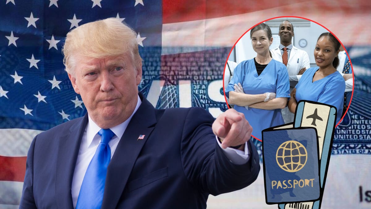 Trump reabre visas para médicos extranjeros tras restricciones migratorias a 39 países ante riesgo de escasez de hasta 86 mil profesionales de la salud