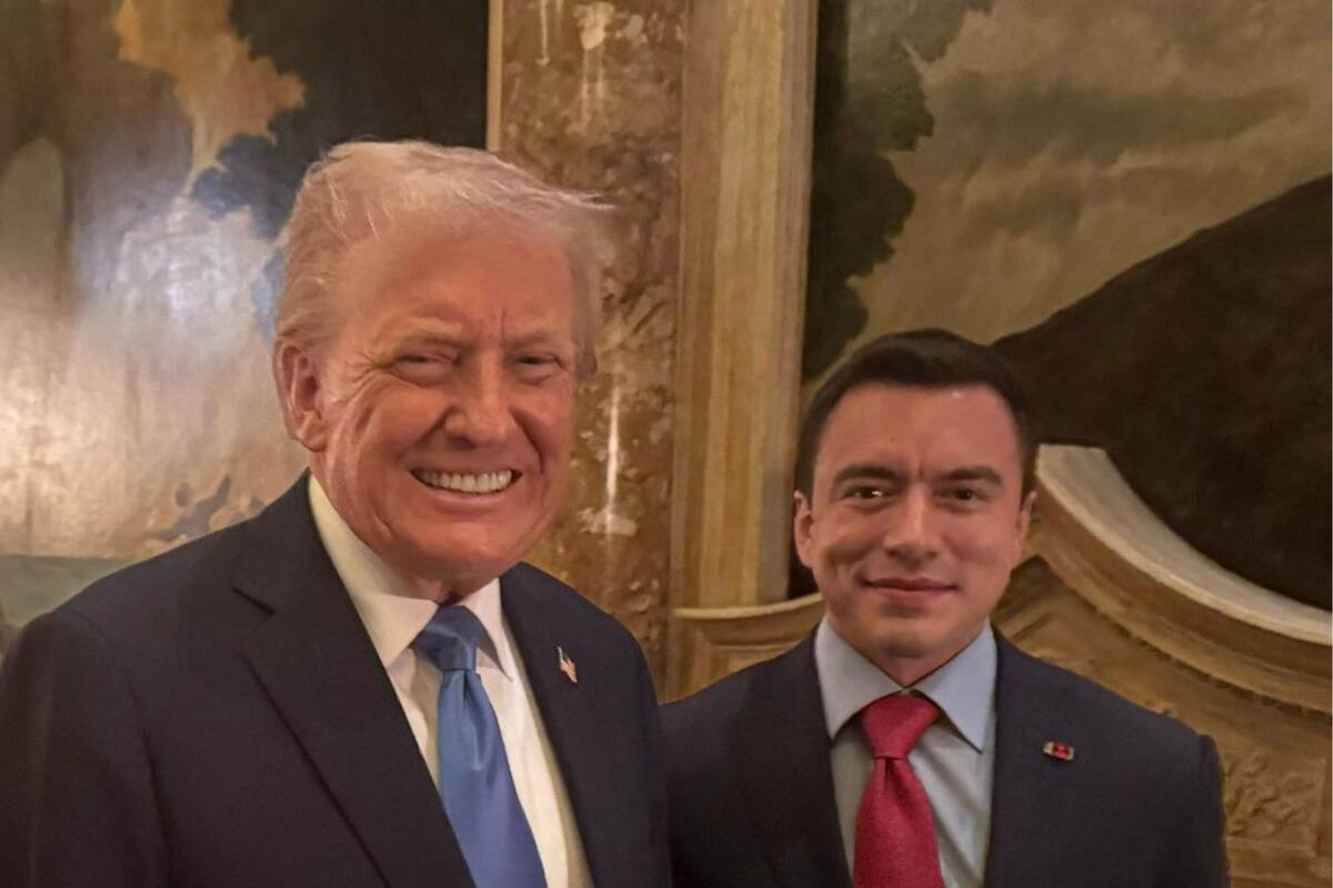Trump se reúne con el presidente de Ecuador, Daniel Noboa, en tono “amistoso”