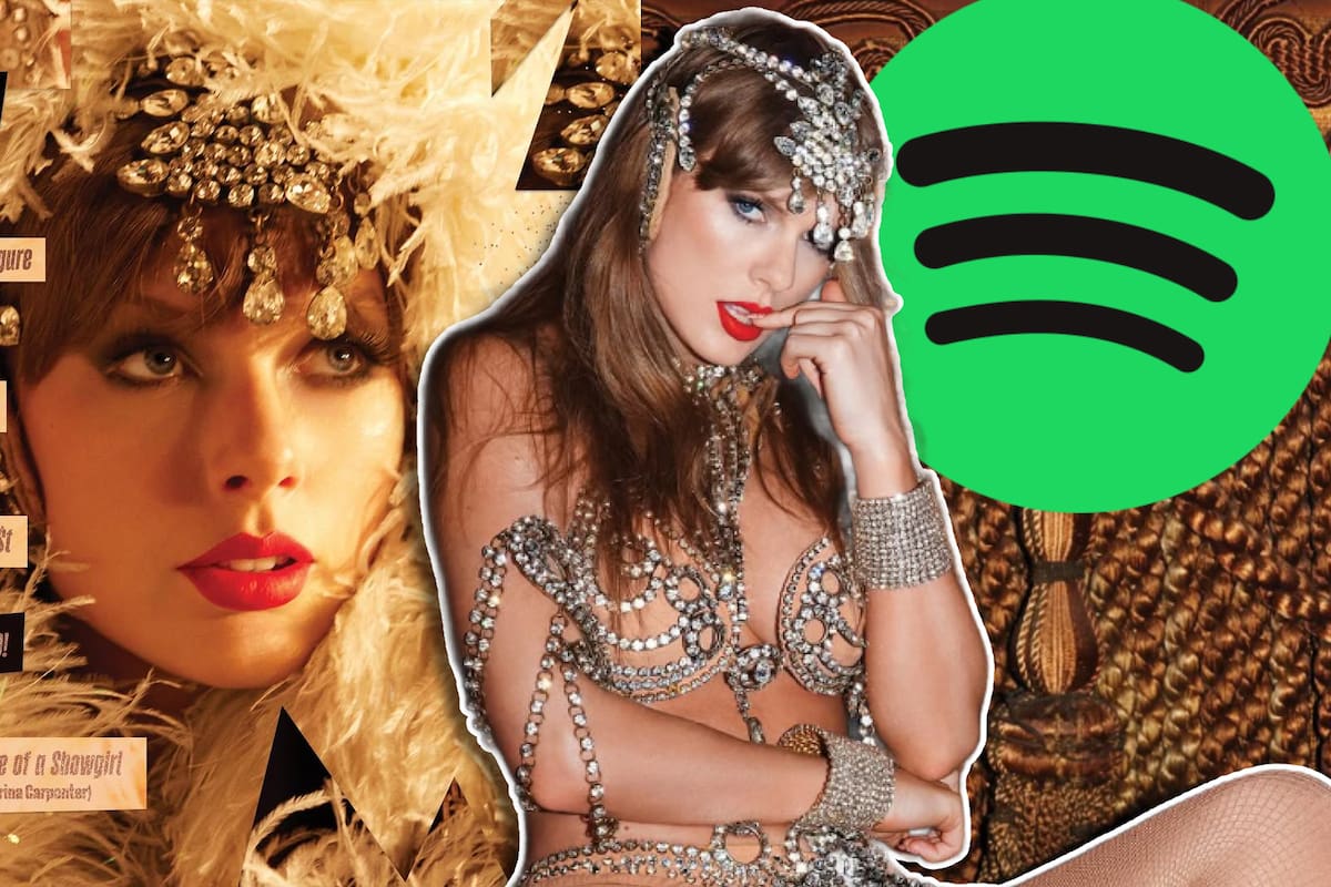 19 de las 20 canciones dentro del Top de los mejores debuts en Spotify de la historia son de Taylor Swift
