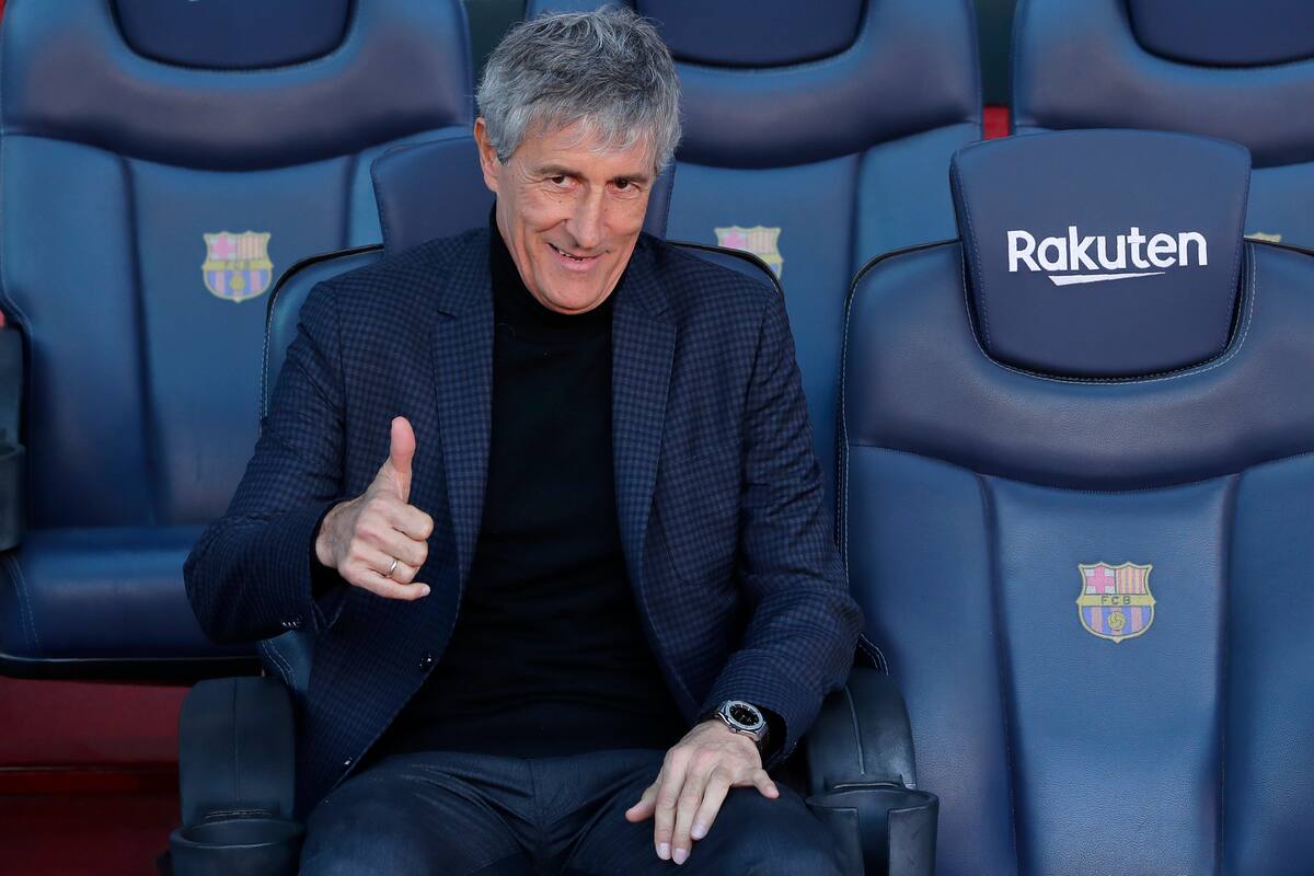 Quique Setién opina que hay buena relación entre el plantel del Barcelona