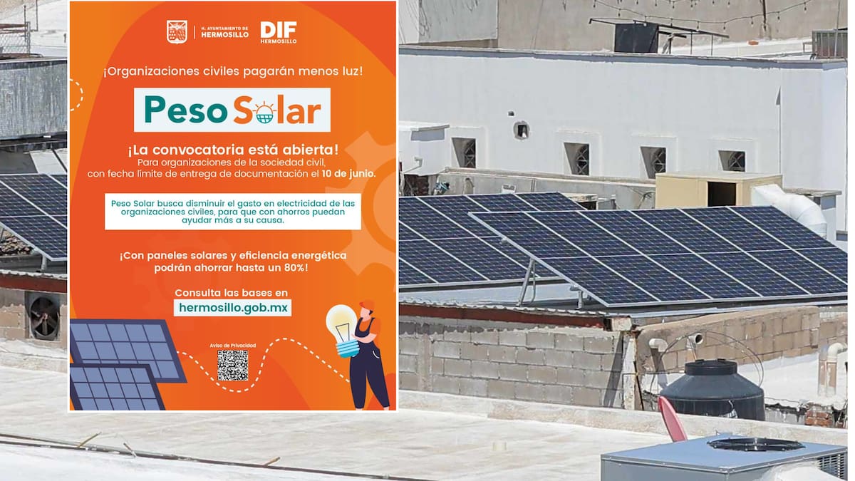 Invitan a asociaciones civiles a sumarse a Peso Solar en Hermosillo; podrán reducir costos con energía limpia