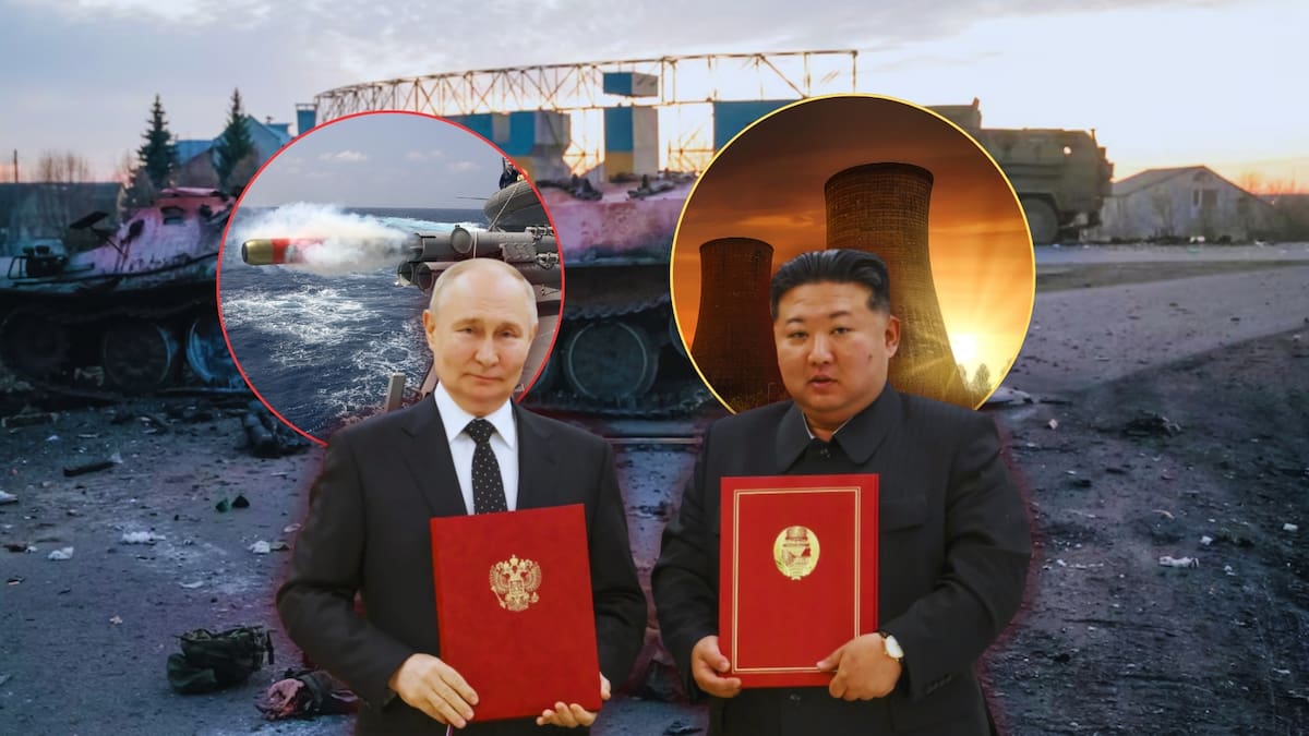 Corea del Norte confirma envío de tropas para apoyar a Rusia en la guerra contra Ucrania. Foto: Especial (AP/Reuters/Canva)