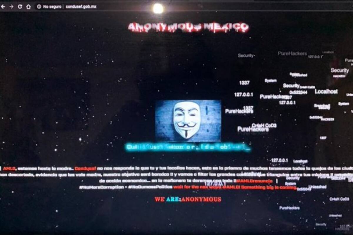 Anonymous México: Grupo de hackers dicen haber tumbado el sitio del Banco de México