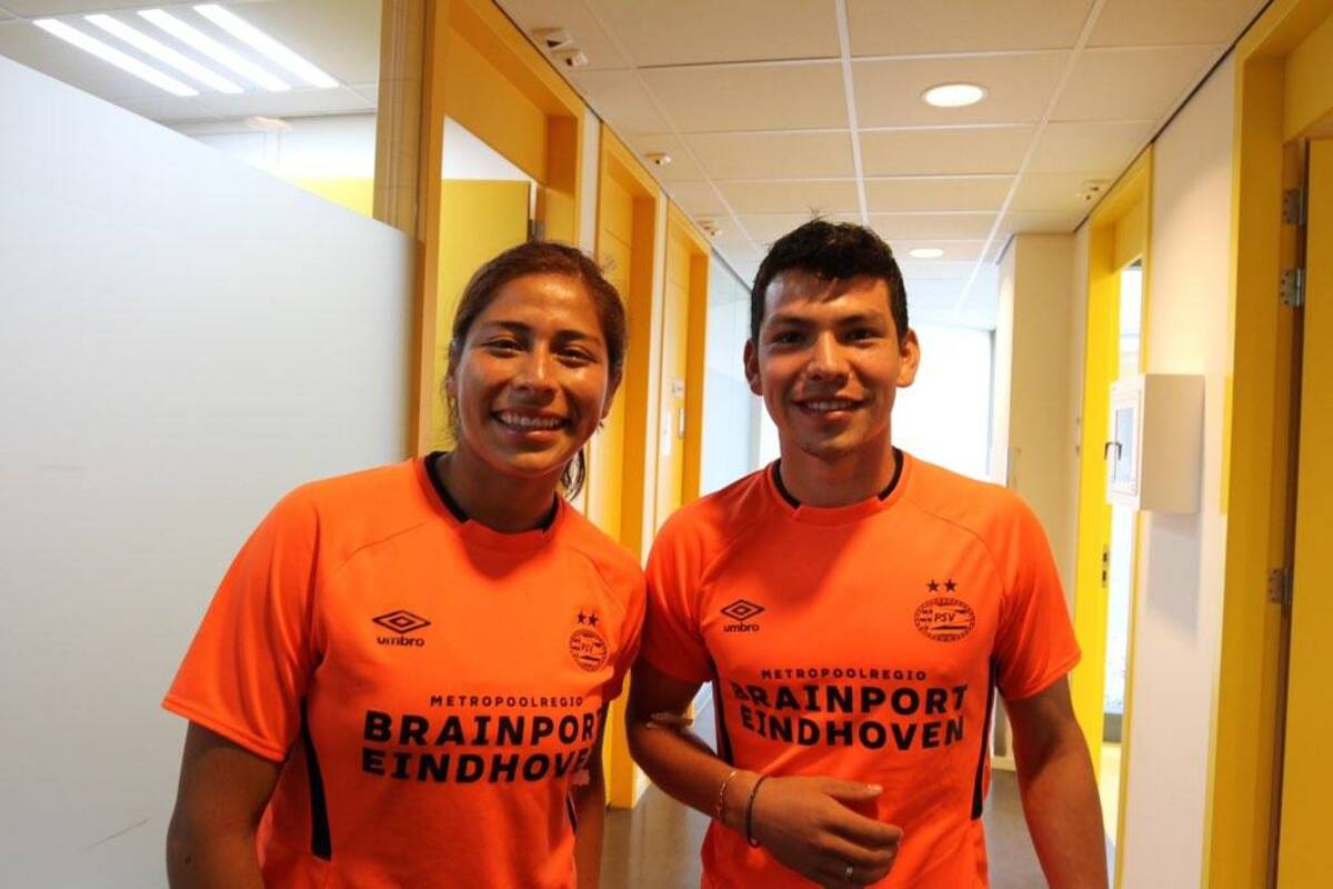 'Chucky' Lozano y Cecilia Santiago se encuentran en Holanda