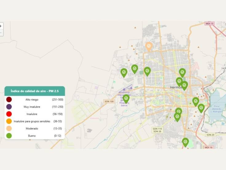 Hermosillo reporta buena calidad del aire tras incendio en Sam’s Club: PM por debajo del 10%